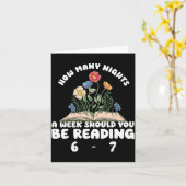 Reading 67 Meme Englieacher Funny 67 Book Lover Hu カード (黄色い花)