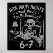 Reading 67 Meme Englieacher Funny 67 Book Lover Hu ポスター (正面)