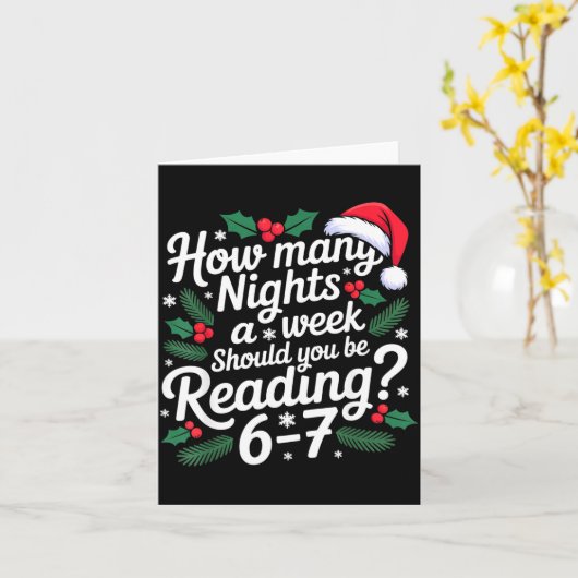 Reading 67 Meme Englieacher Funny 67 Christmas カード (黄色い花)