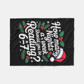 Reading 67 Meme Englieacher Funny 67 Christmas フリースブランケット (正面(横))