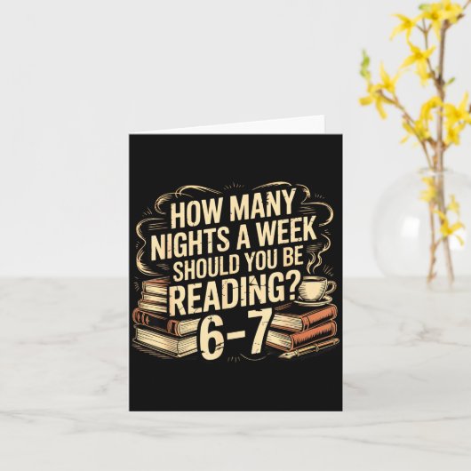 Reading 67 Meme Englieacher Funny 67 Librarian  カード (黄色い花)