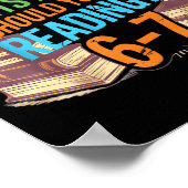 Reading 67 Meme Englieacher Funny 67 Librarian  ポスター (角)