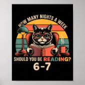 Reading 67 Meme Englieacher In Funny 67 Retro Cat ポスター (正面)