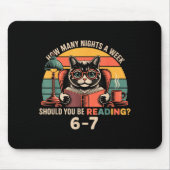 Reading 67 Meme Englieacher In Funny 67 Retro Cat  マウスパッド (正面)