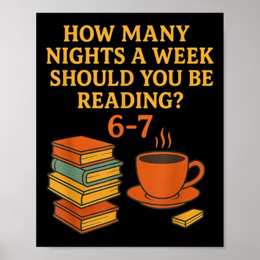 Reading 67 Meme English Teacher Funny 6 7 Book Lov ポスター (正面)