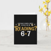 Reading 67 Meme Teacher School Librarian Englieach カード (黄色い花)