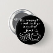 Reading 67 Six Seven English Teacher Book Lover Li 缶バッジ (正面&裏面)