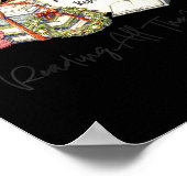 Reading All The Way Christmas Book Lover For Women ポスター (角)