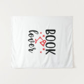 Reading Art Book Lover タペストリー (正面(横))