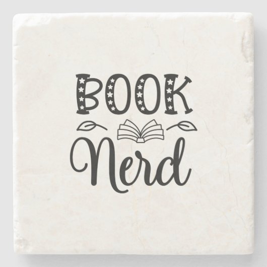 Reading Art Book Nerd ストーンコースター (正面)