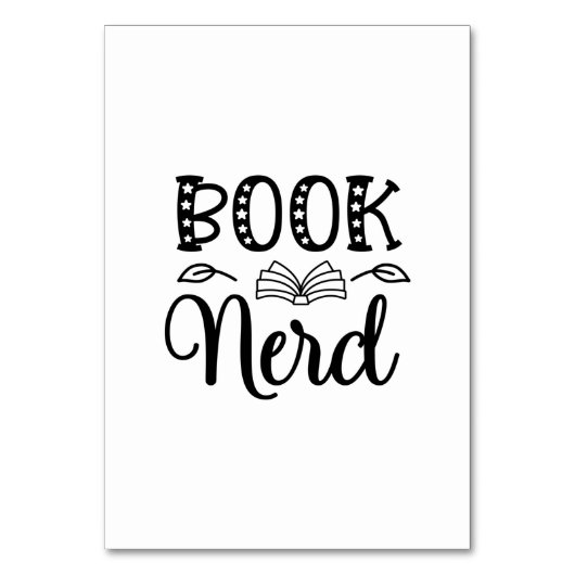 Reading Art Book Nerd テーブルナンバー (正面)