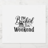 Reading Art I'm Booked This Weekend ビールラベル (シングルラベル)