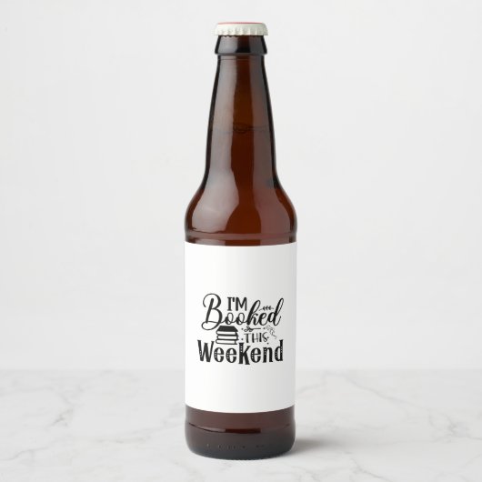 Reading Art I'm Booked This Weekend ビールラベル (正面)