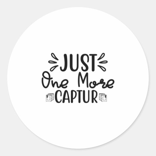 Reading Art Just One More Captur ラウンドシール (正面)