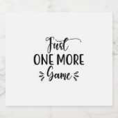 Reading Art Just One More Game ビールラベル (シングルラベル)