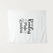 Reading Art Readers Make Leaders タペストリー (正面(横))