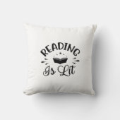 Reading Art Reading Is Lit クッション (正面)