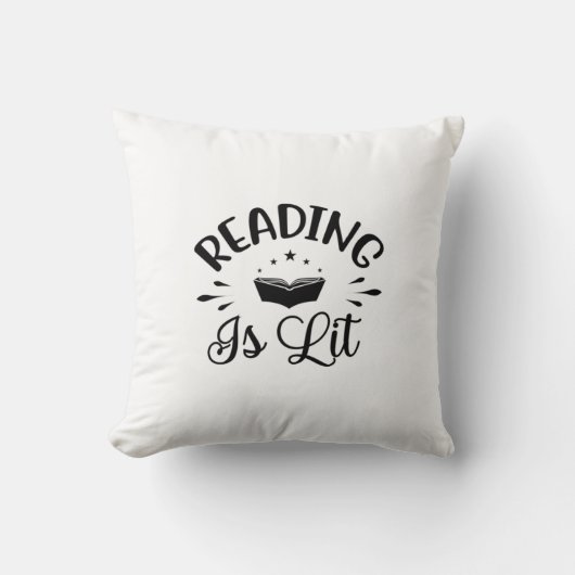 Reading Art Reading Is Lit クッション (正面)