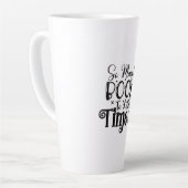 Reading Art So Many Books So Little Time カフェラテマグ (左アングル)