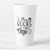 Reading Art So Many Books So Little Time カフェラテマグ (正面)
