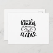 Reading Art Today A Reader Tomorrow A Leader ポストカード (正面/裏面)