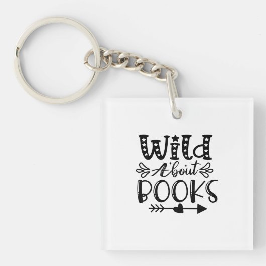 Reading Art Wild About Books キーホルダー (正面)