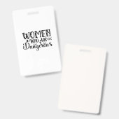 Reading Art Women Who Are Dangerous バッジ (正面＆裏面)