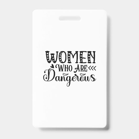 Reading Art Women Who Are Dangerous バッジ (正面)