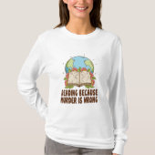 Reading Because Murder Is Wrong T-Shirt Tシャツ (正面)