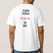 Reading between the lines tシャツ (裏面)