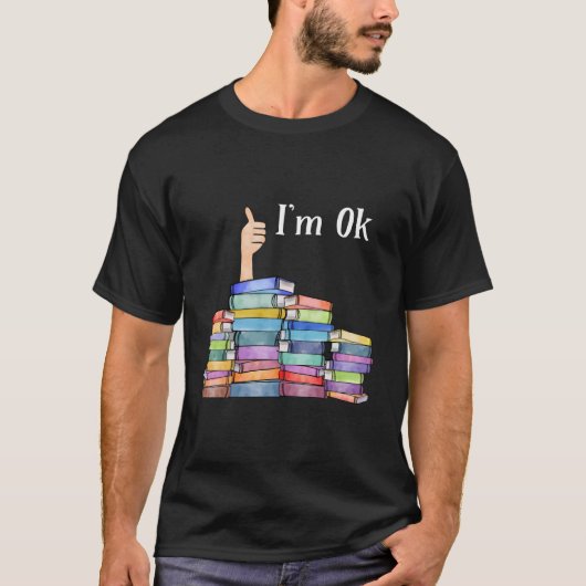 Reading Book I'M Ok 国際図書デー Tシャツ (正面)