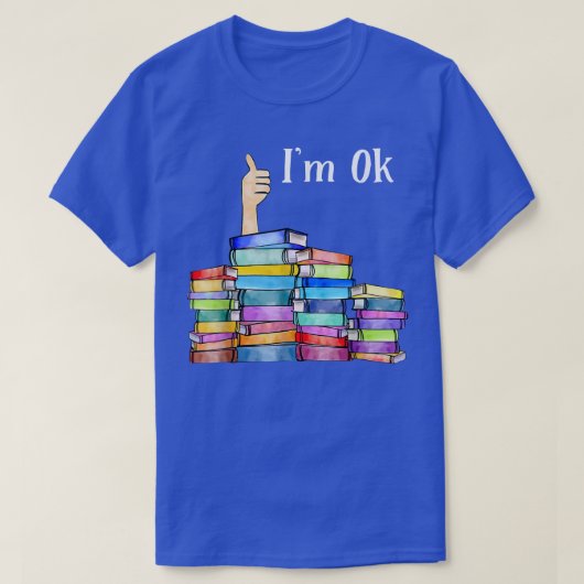 Reading Book Lovers I'm Ok National Book Lovers Da Tシャツ (デザイン正面)