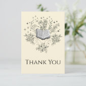 Reading Books Books  Lover サンキューカード (スタンド正面)