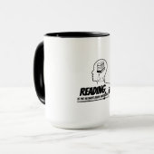 Reading = Brain Gains Mug マグカップ (正面左)