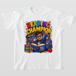 Reading Champion | キッズスクールヒーローTシャツ Tシャツ