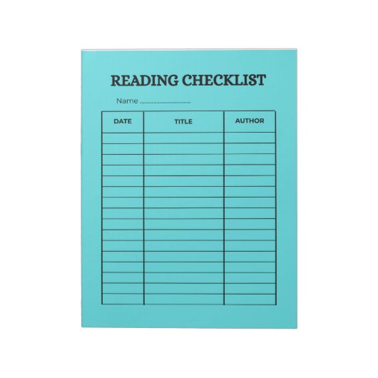READING CHECKLIST ノートパッド (回転)