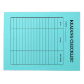 READING CHECKLIST ノートパッド (正面)
