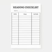 reading checklist ポストイット (正面)