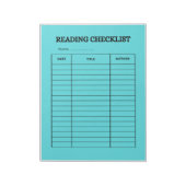 Reading Checklist Tracker ノートパッド (回転)