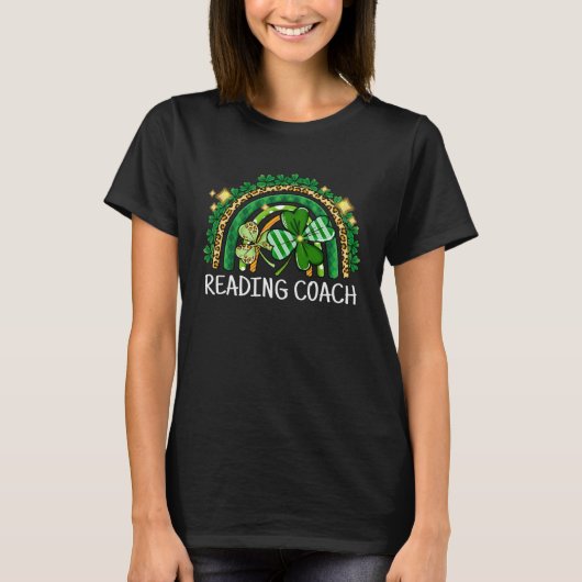 Reading Coach Rainbow Lucky St Patrick's Day Shamr Tシャツ (正面)