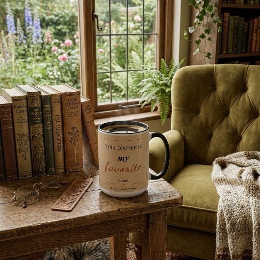 Reading Corner Cozy Drinking Mug  ツートーンマグカップ