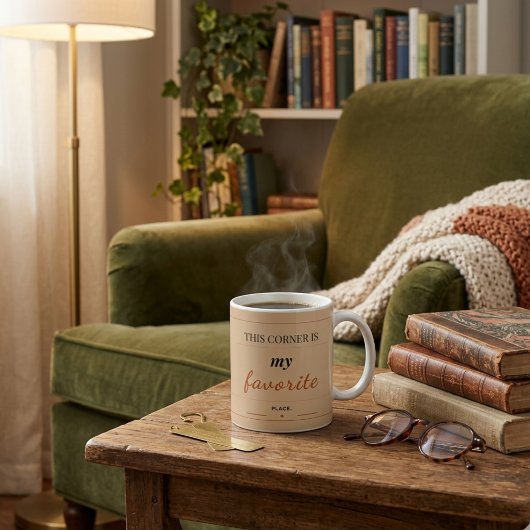 Reading Corner Mug - Cozy Book Lover Mug コーヒーマグカップ