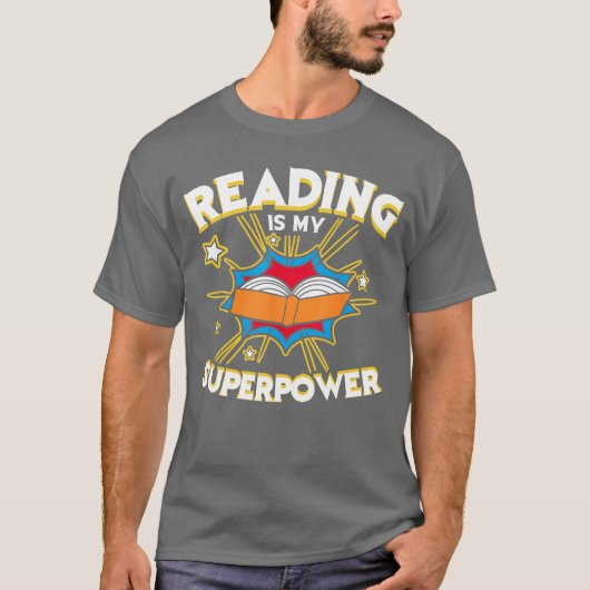 Reading design Literary gift Book Lovers design Re Tシャツ (正面)