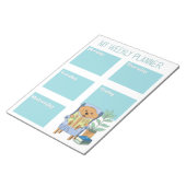 Reading Dog Kid Weekly Planner Notepad ノートパッド (アングル)