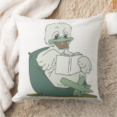 Reading Duck Throw Pillow クッション (ブランケット)