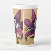 Reading Flower latte mug カフェラテマグ (正面)