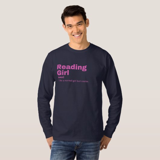Reading Girl - Reading Tシャツ (正面フル)