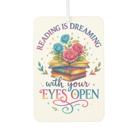 Reading Is Dreaming.... カーエアーフレッシュナー (正面)