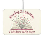 Reading Is Exercise....  カーエアーフレッシュナー (裏面)