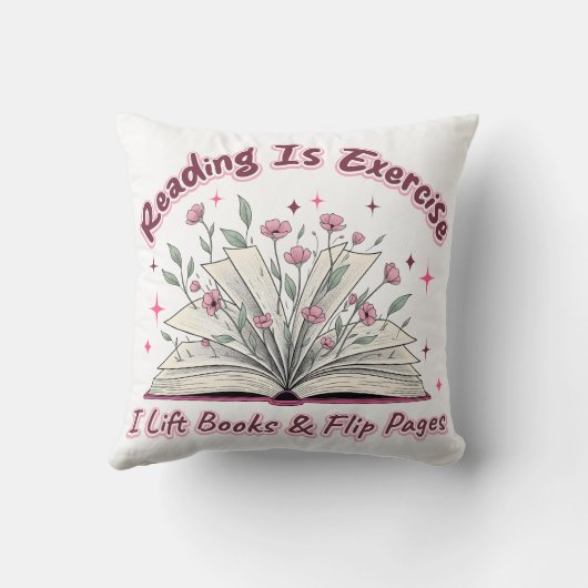 Reading Is Exercise....  クッション (裏面)